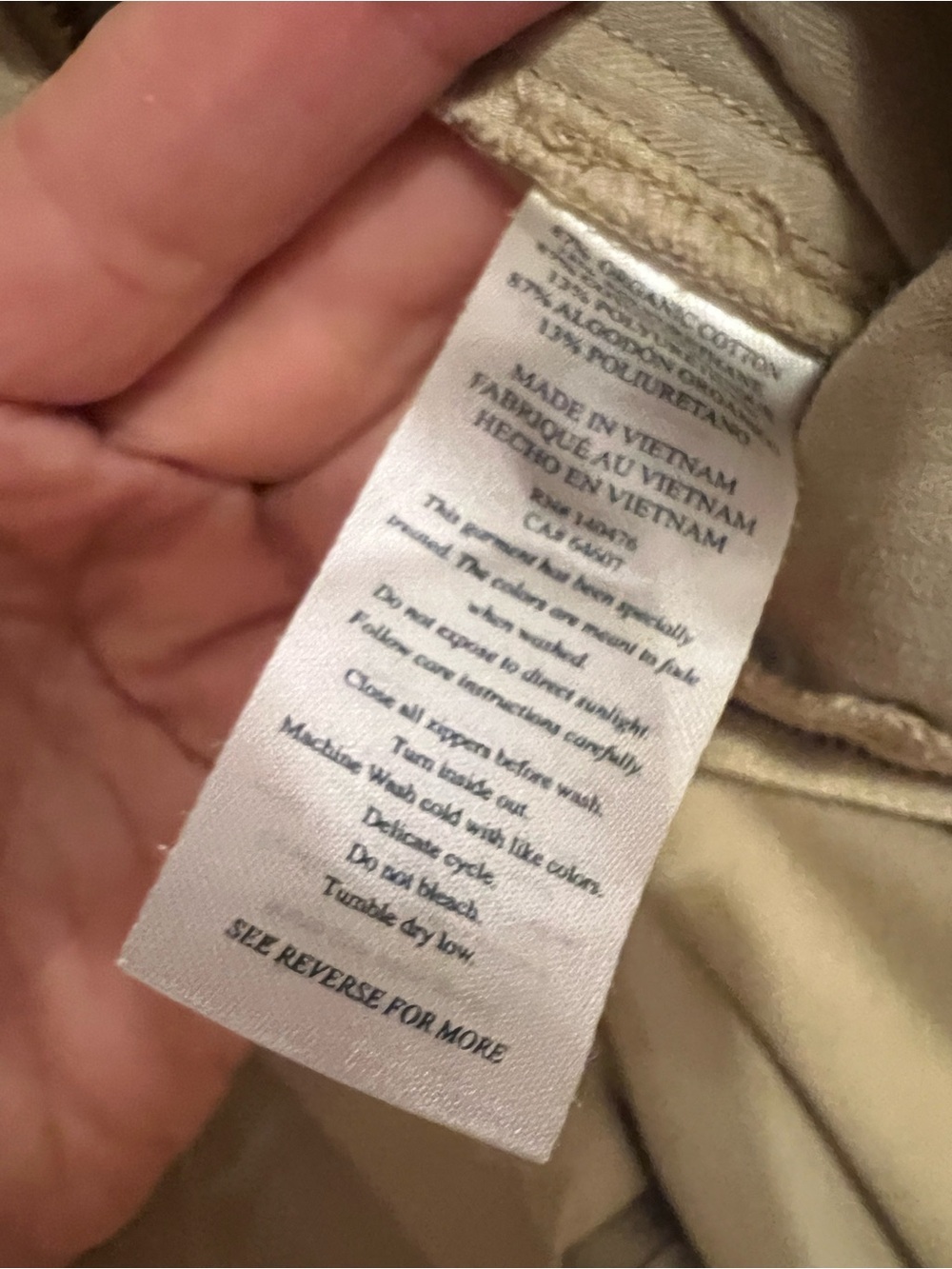 Women’s FAHERTY COASTLINE KNIT CHINOS BEIGE TAN KHAKIS STRETCH CASUAL SIZE 4 - Picture 8 of 12